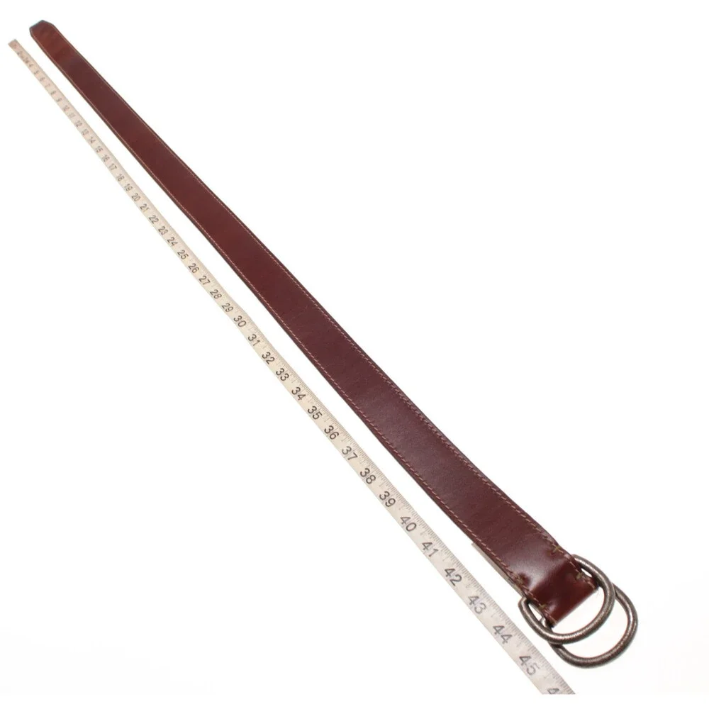Torino Leather Company NWT Classic Belt Size 38 US in Solid Brown Leather